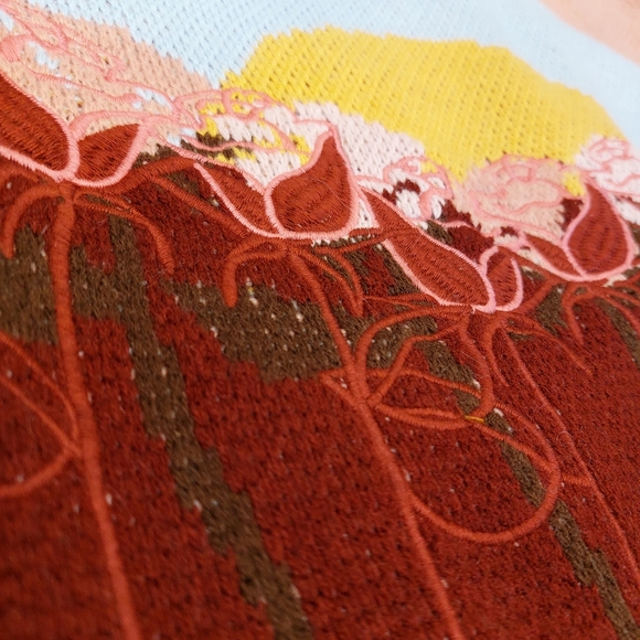 House of Sunny Garden of Eden Embroidered Cardigan NWOT Size US 6 - Picture 7 of 11